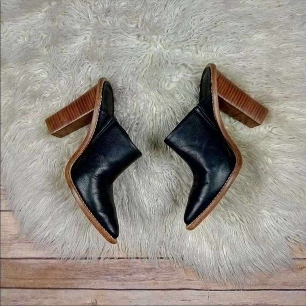 Revolve | Tibi ‘Windsor’ Black Pointed Toe Stacke… - image 3